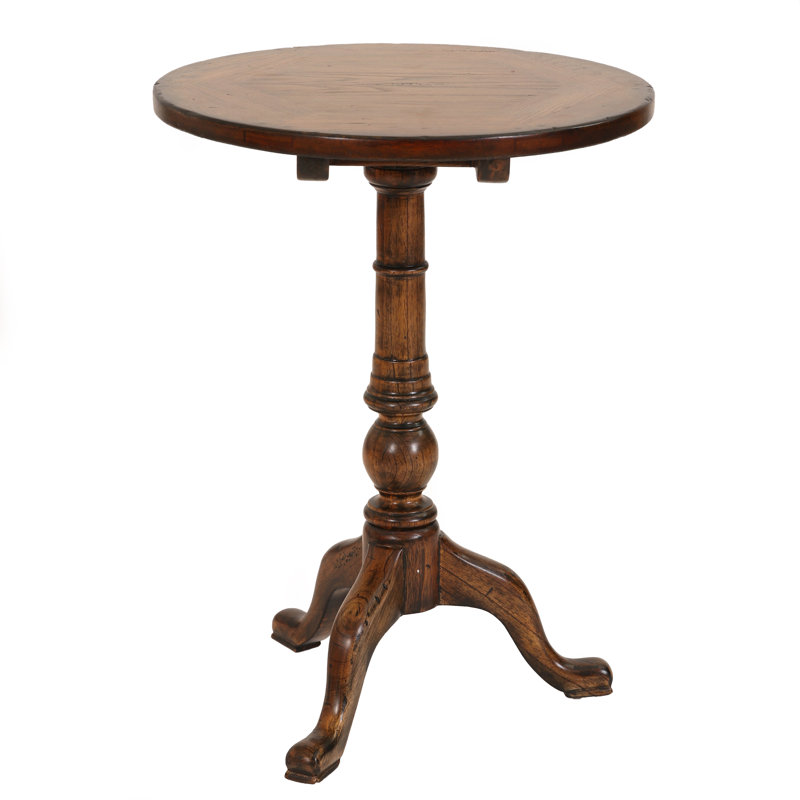Manor Born Furnishings Martini Solid Wood Pedestal End Table Perigold